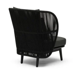 Best Horgans Freya Outdoor Chair Dark Grey & Black
