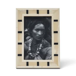 Best Horgans Geo Photo Frame 4 x 6 White, Cream & Black