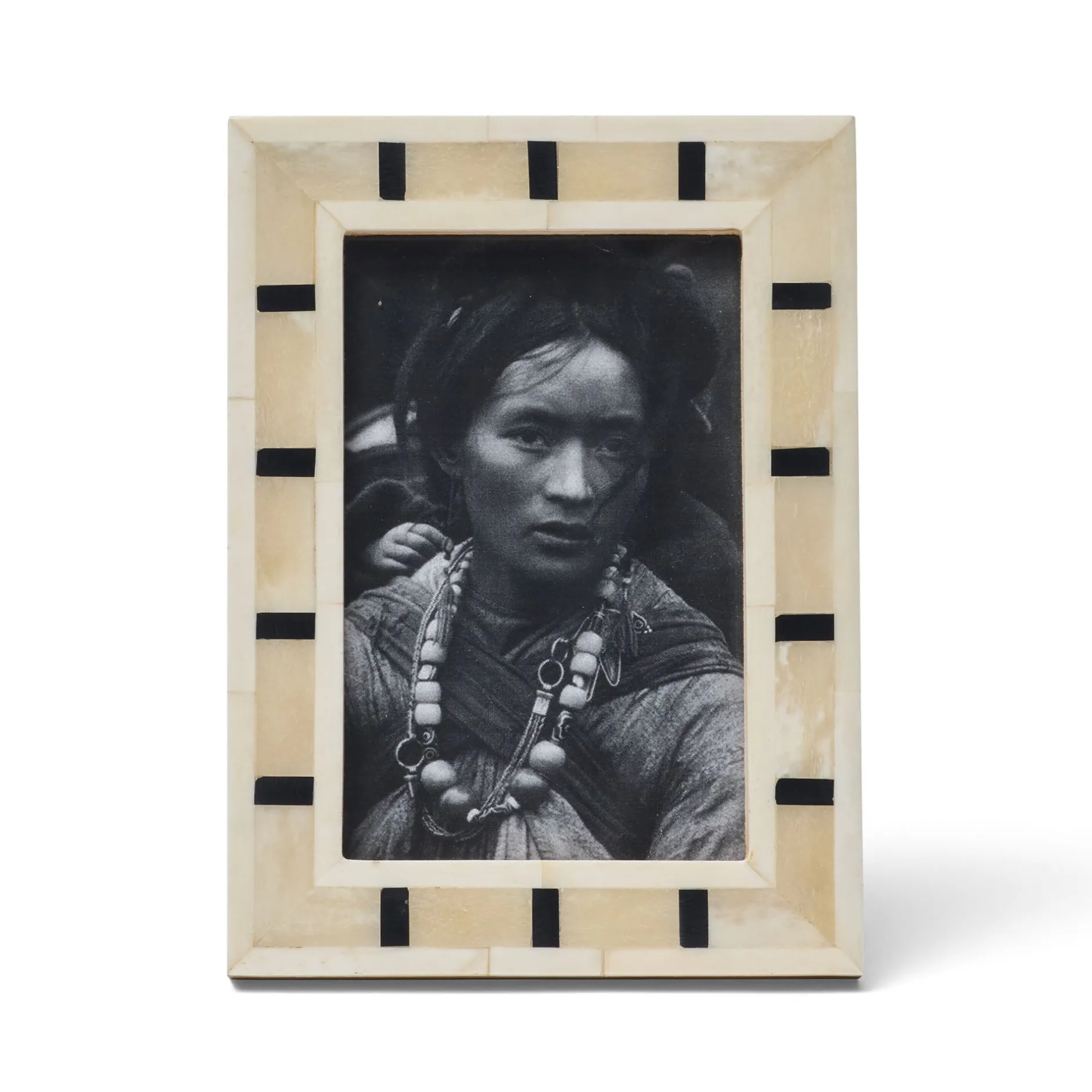 Best Horgans Geo Photo Frame 4 x 6 White, Cream & Black