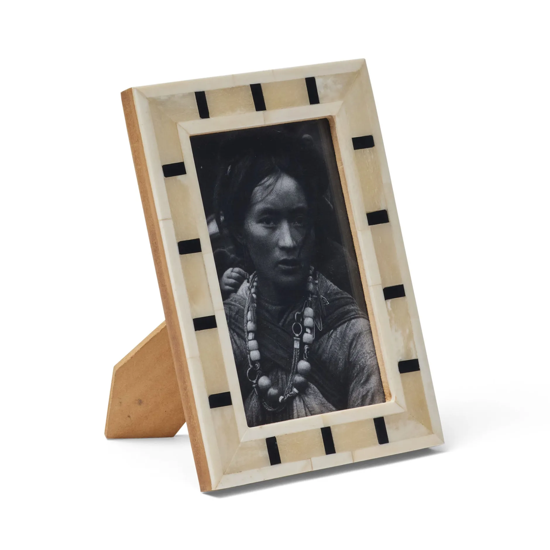 Best Horgans Geo Photo Frame 4 x 6 White, Cream & Black