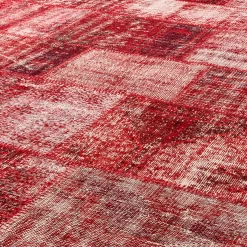 Sale Horgans Hagan Patchwork Rug 210 x 305 Deep Red