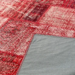 Sale Horgans Hagan Patchwork Rug 210 x 305 Deep Red