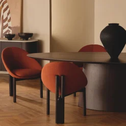 Fashion Horgans Hanna Dining Table Small Walnut