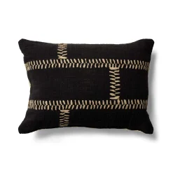 Online Horgans Hans Rectangle Cushion Black 50x70 Black & White