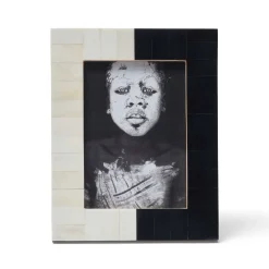Discount Horgans Harlequin Photo Frame Large 5 x 7 Black & White