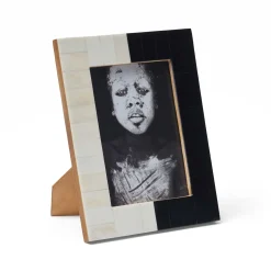 Discount Horgans Harlequin Photo Frame Large 5 x 7 Black & White