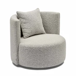 Discount Horgans Helena Swivel Chair White Shadow