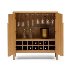Clearance Horgans Hemky Bar Cabinet Natural