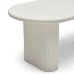 Fashion Horgans Hera Oval Outdoor Dining Table White