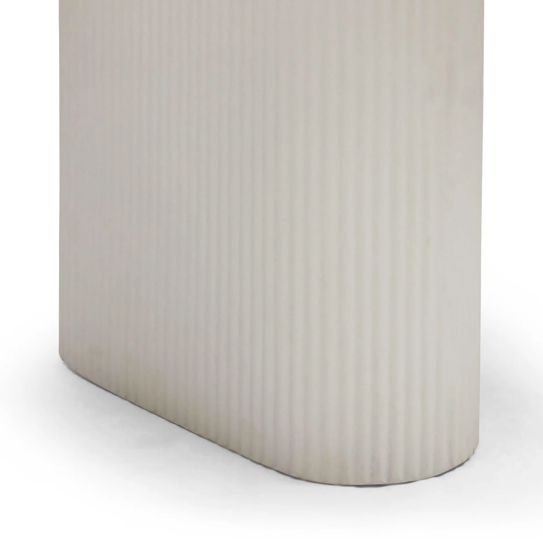 Fashion Horgans Hera Oval Outdoor Dining Table White