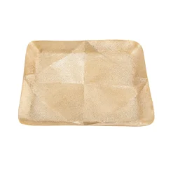 Hot Horgans Herra Square Platter Brass Finish