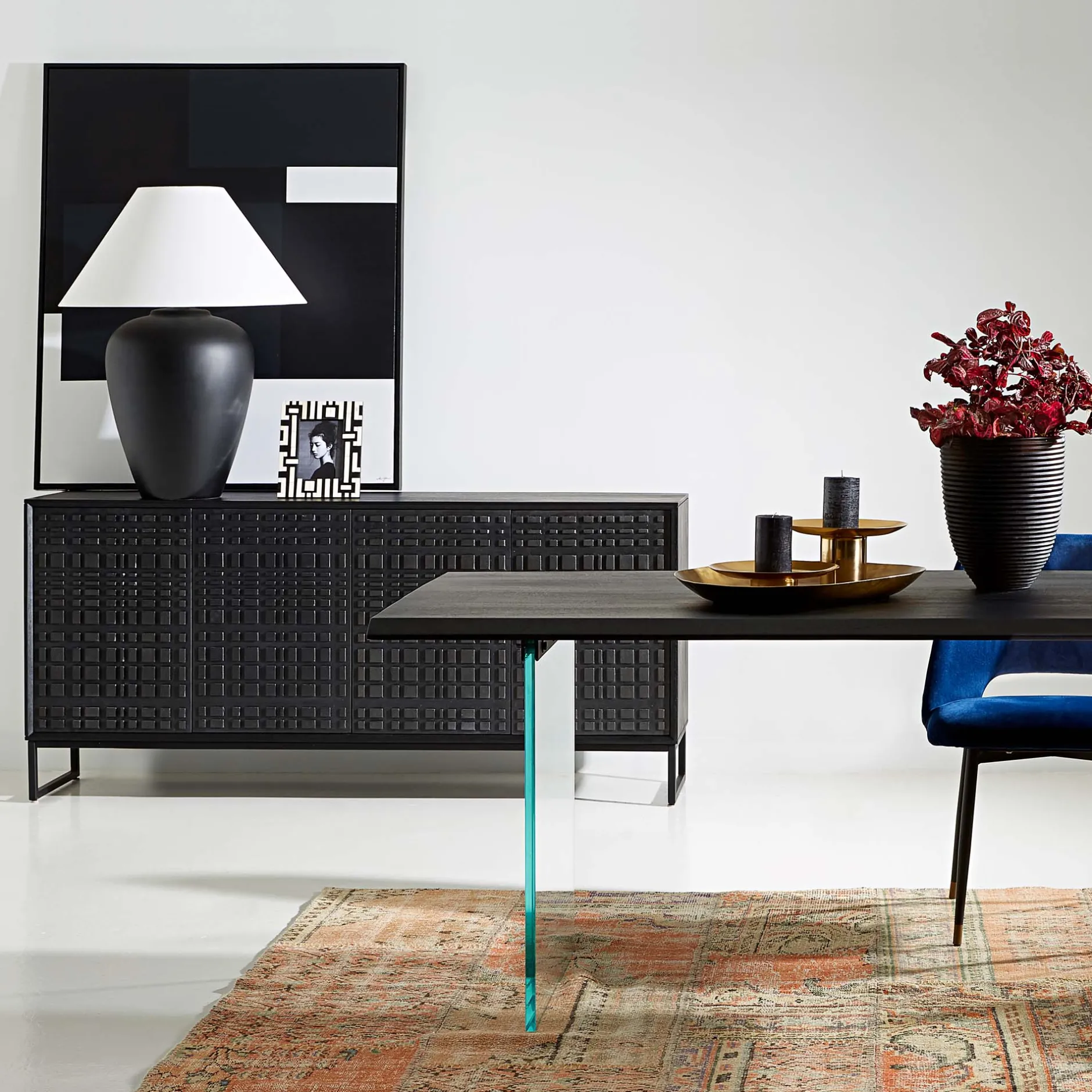 Clearance Horgans Ingot Sideboard Black