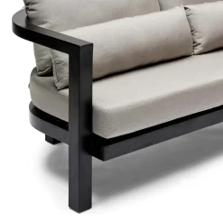 Discount Horgans Java Outdoor Sofa Black & Taupe Taupe Outdoor