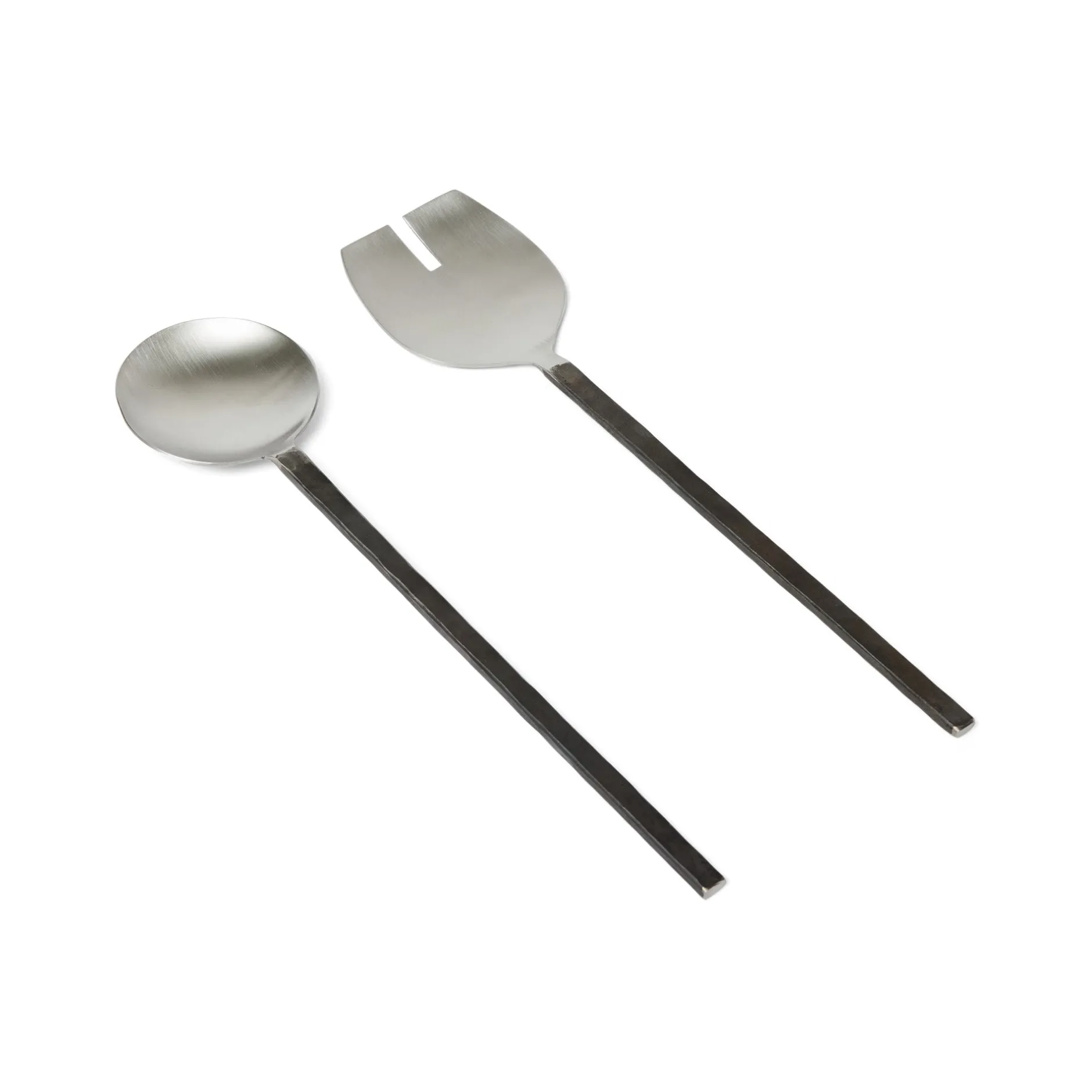 Outlet Horgans Jervis Salad Servers Burnished Black & Silver