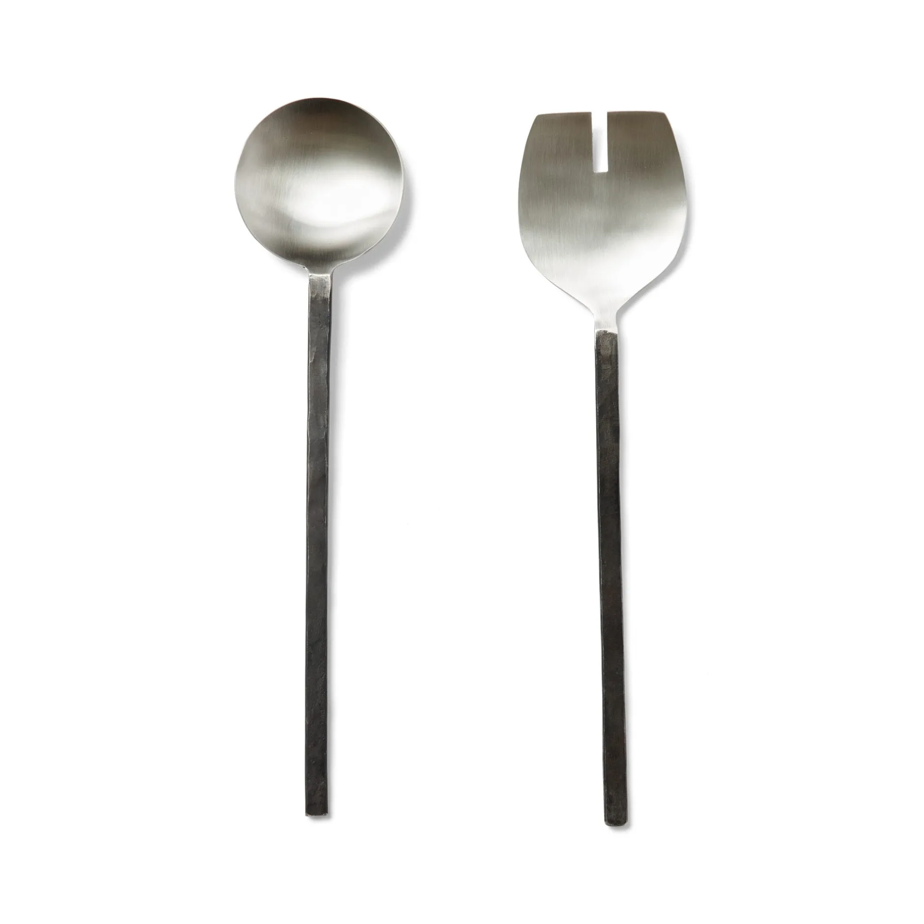 Outlet Horgans Jervis Salad Servers Burnished Black & Silver
