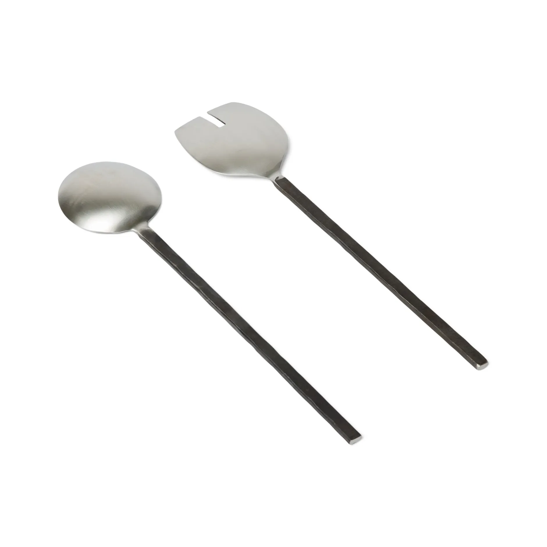 Outlet Horgans Jervis Salad Servers Burnished Black & Silver