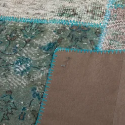 Clearance Horgans Kaba Patchwork Rug 210 x 301 Multi Blues