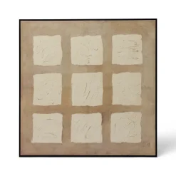 Fashion Horgans Kanso Framed Wall Art Cream & Natural