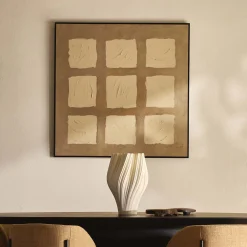Fashion Horgans Kanso Framed Wall Art Cream & Natural