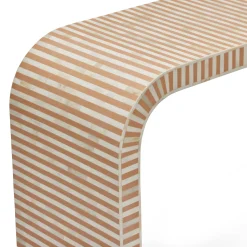 Outlet Horgans Lennox Bone Inlay Console Almond