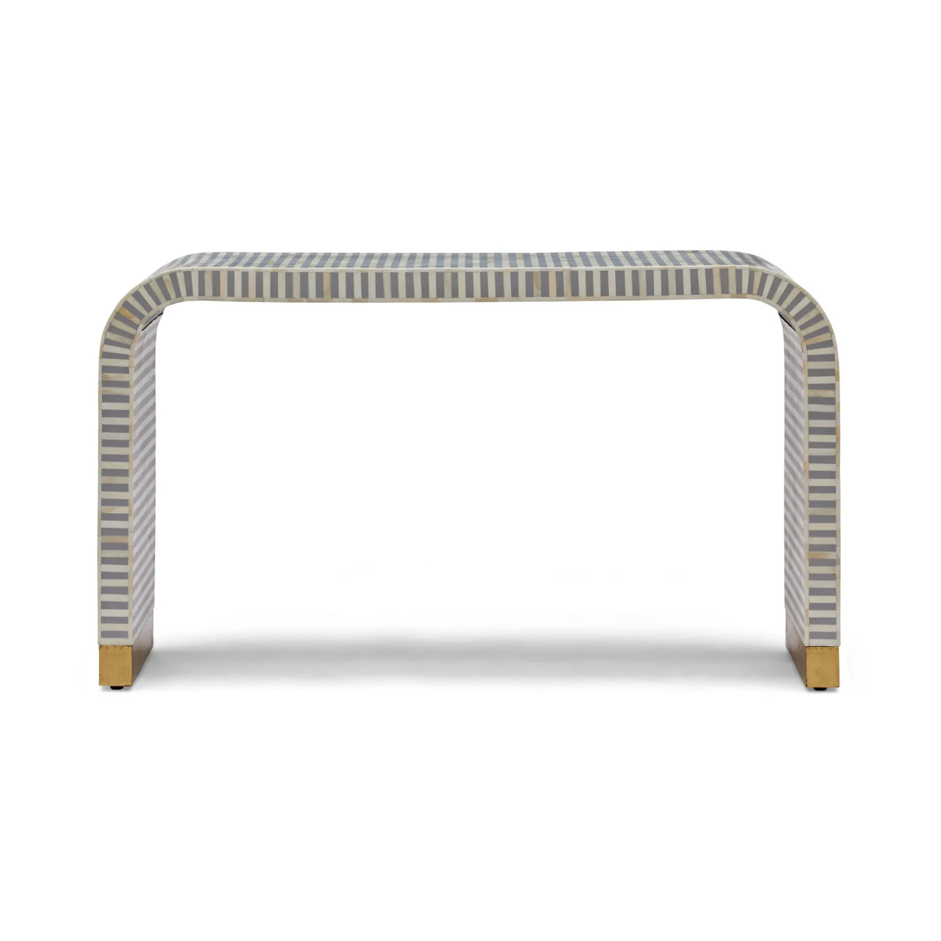 Best Horgans Lennox Bone Inlay Console Grey