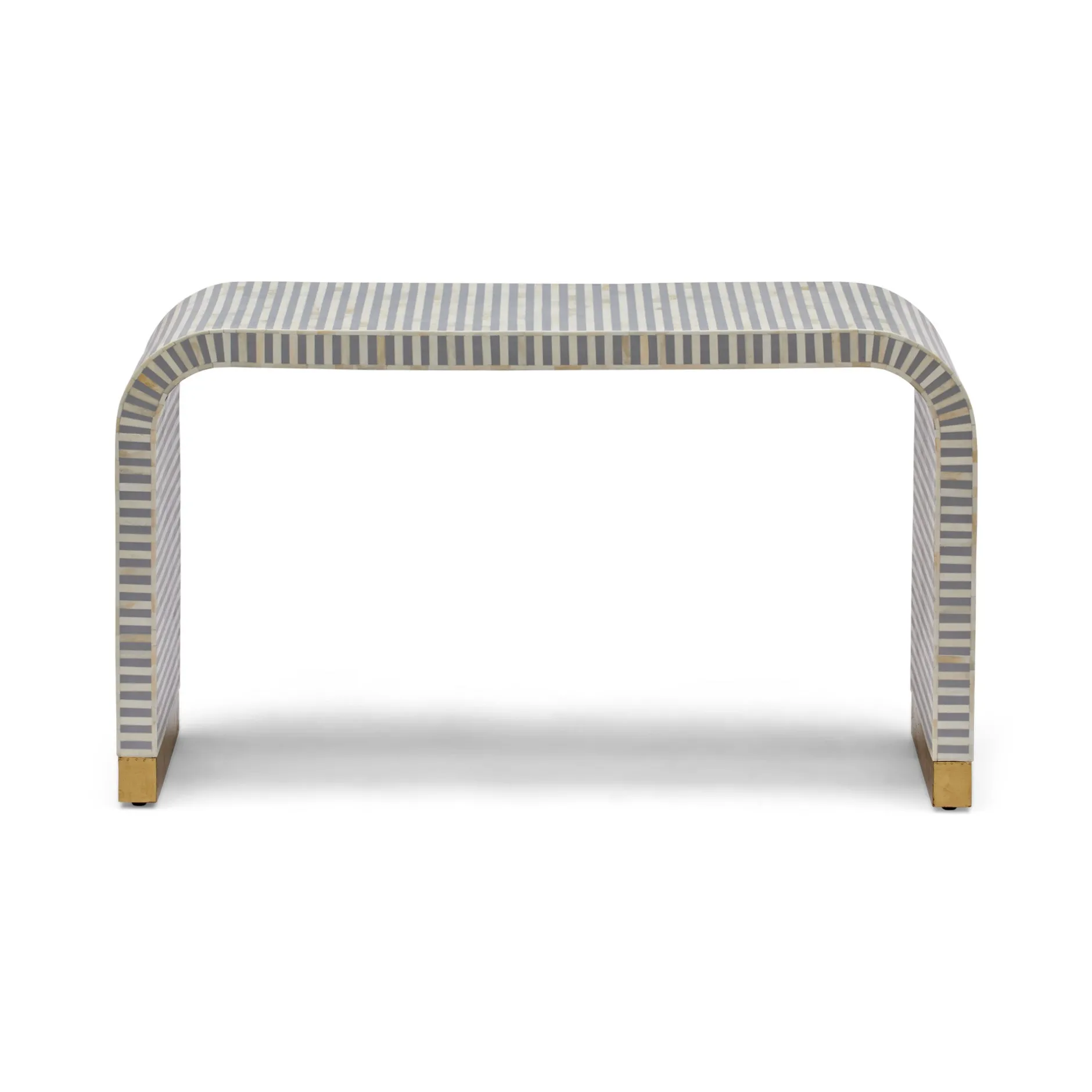 Best Horgans Lennox Bone Inlay Console Grey