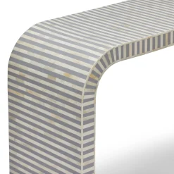Best Horgans Lennox Bone Inlay Console Grey