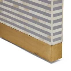 Best Horgans Lennox Bone Inlay Console Grey