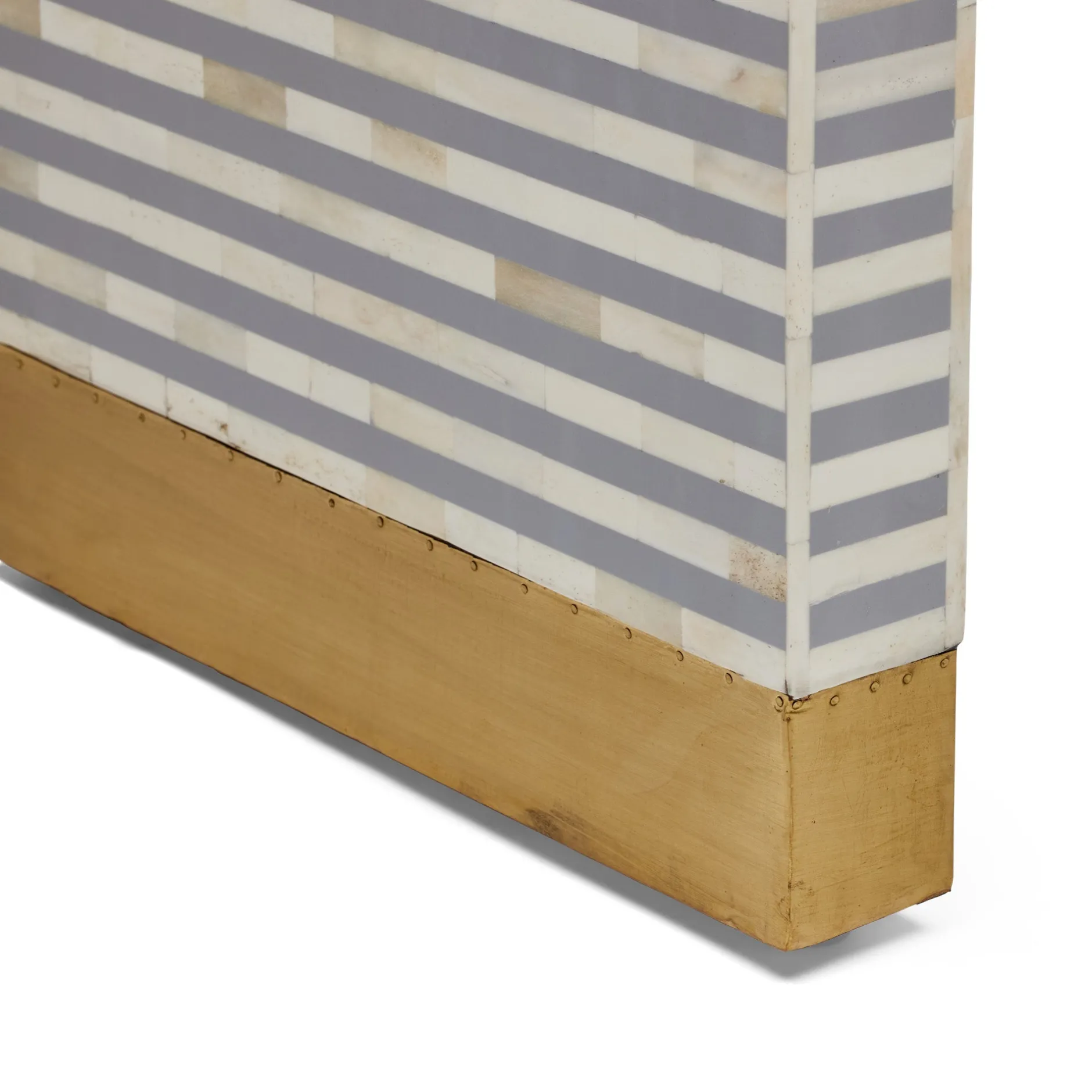 Best Horgans Lennox Bone Inlay Console Grey
