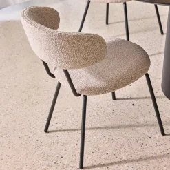 Online Horgans Levi Dining Chair Pebble Cream