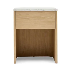 Outlet Horgans Lola Bedside Carrara Marble Blonde