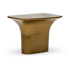 Discount Horgans Lucent Side Table Gold Antique Gold