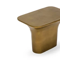 Discount Horgans Lucent Side Table Gold Antique Gold