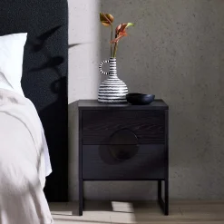 Best Horgans Luna II Bedside Black