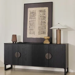Online Horgans Luna II Sideboard Pewter Black