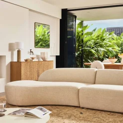 Discount Horgans Lune Modular Sofa Left Fresco White