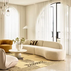 Best Horgans Lune Modular Sofa Right Fresco White