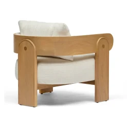 Sale Horgans Lupin Occasional Chair Natural Alpen White