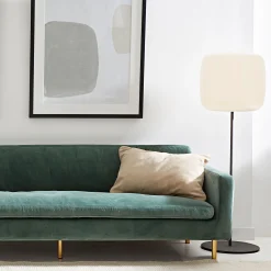 Sale Horgans Lyle Floor Lamp Medium Black & White