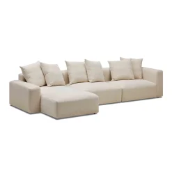 New Horgans Madrid Modular Sofa 3 Seat Left Dutch White