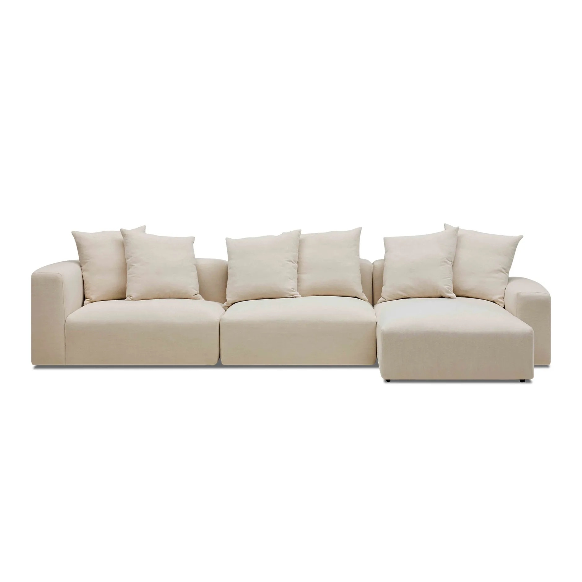 Discount Horgans Madrid Modular Sofa 3 Seat Right Dutch White