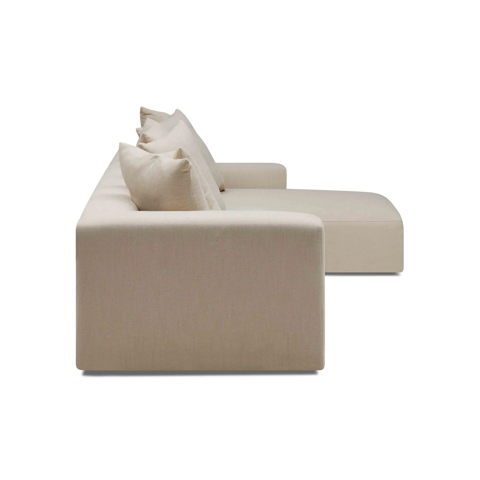 Discount Horgans Madrid Modular Sofa 3 Seat Right Dutch White