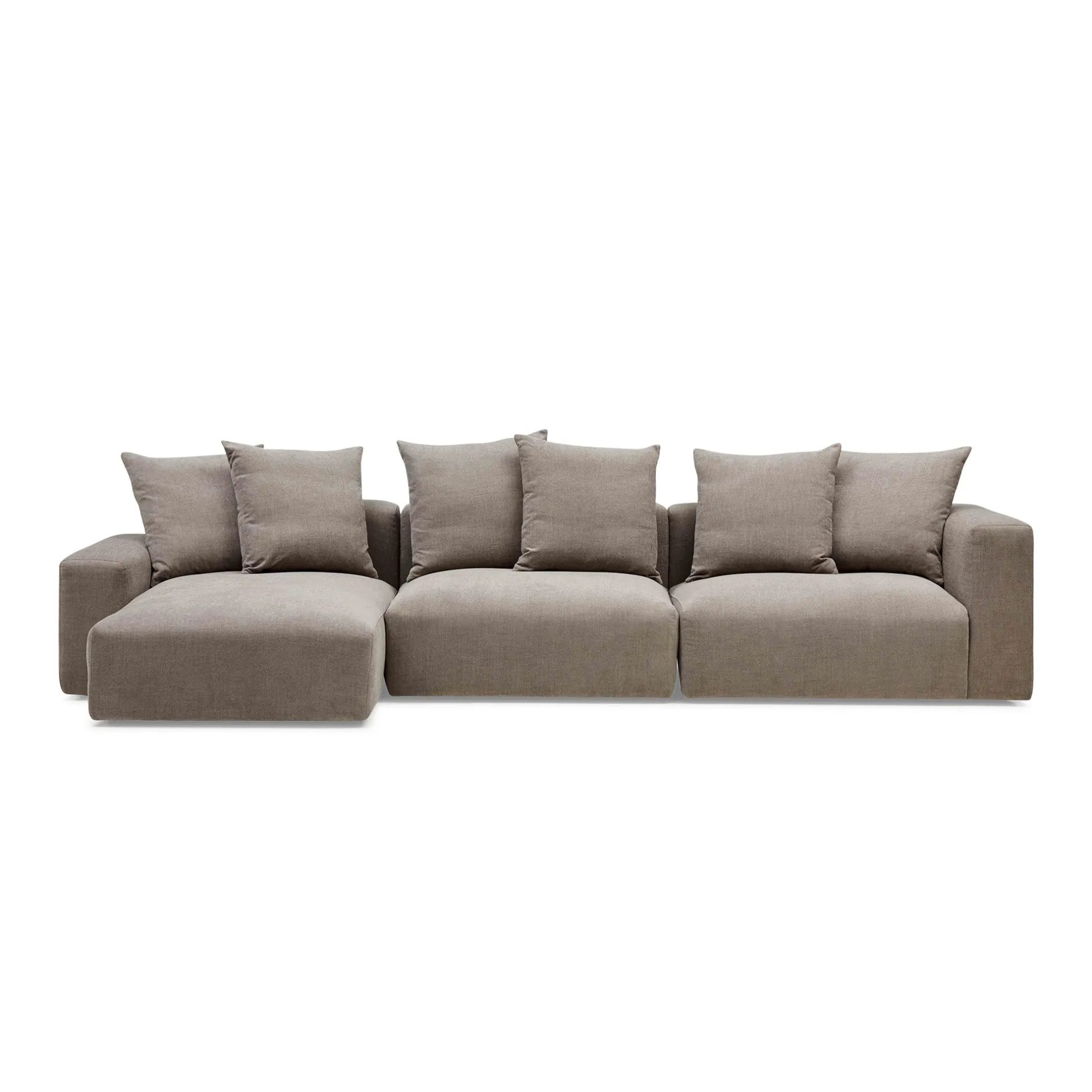 Fashion Horgans Madrid Modular Sofa 3 Seat Left Slate