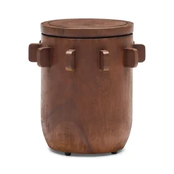 New Horgans Maiko Side Table Brown Dark Brown Stain Timber