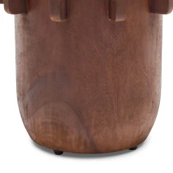 New Horgans Maiko Side Table Brown Dark Brown Stain Timber