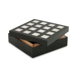 Clearance Horgans Maraba Box Bone Black & White