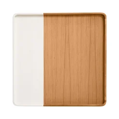 Discount Horgans Marley Display Tray Large White Acacia & White