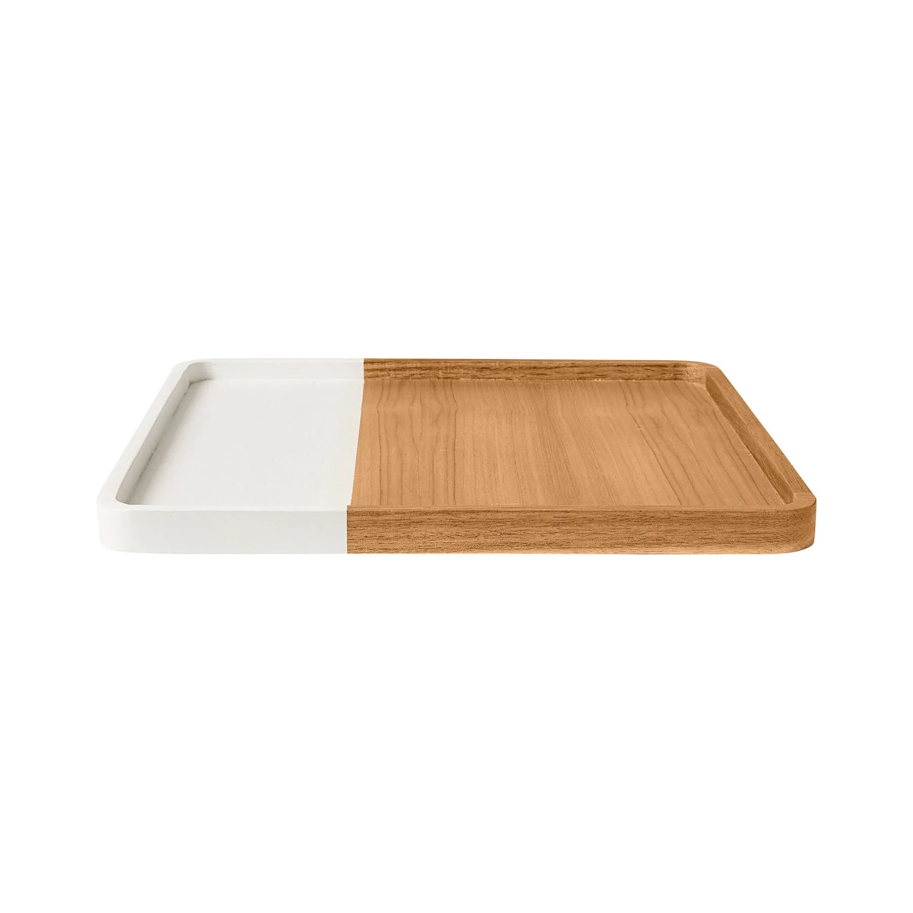 New Horgans Marley Display Tray Medium White Acacia & White