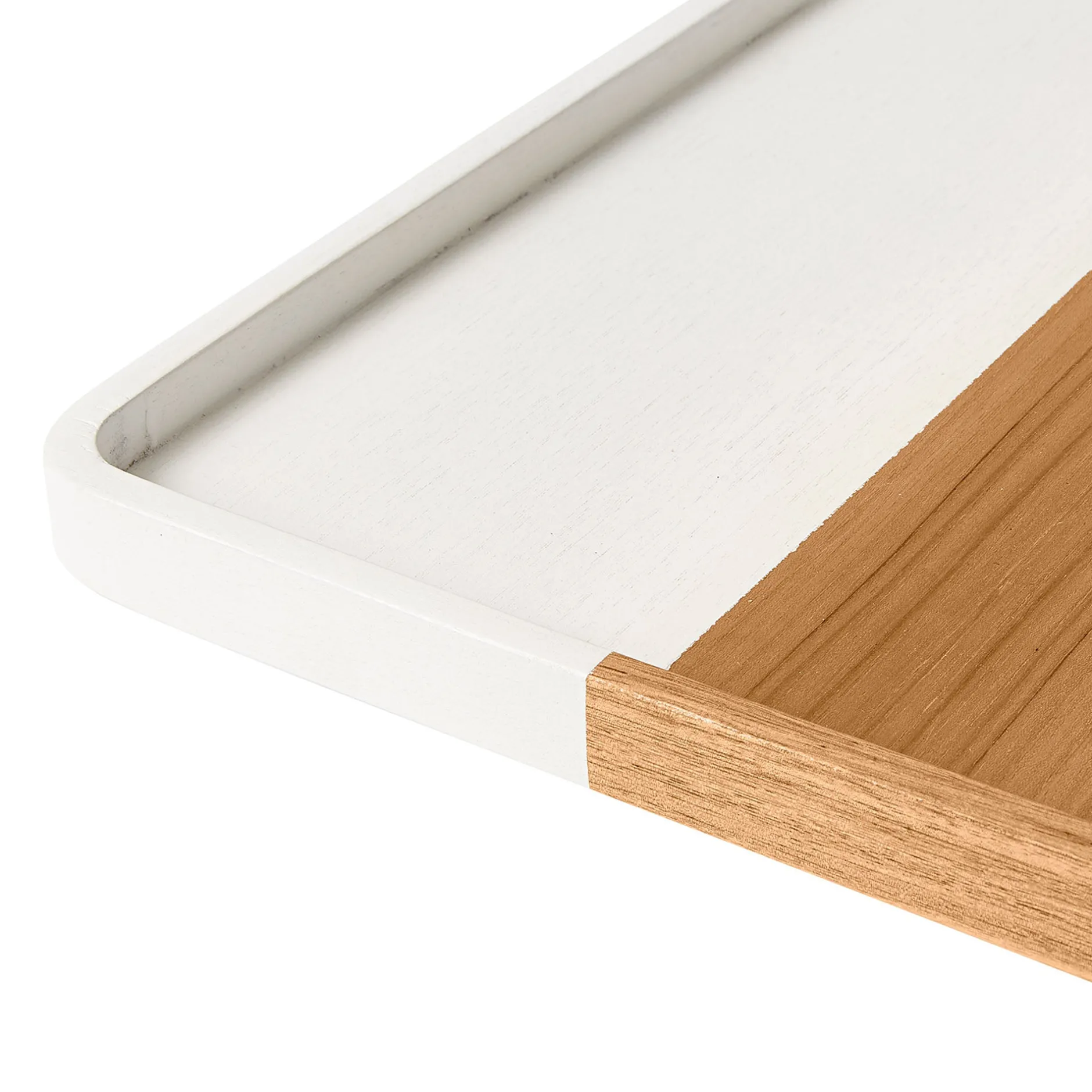 New Horgans Marley Display Tray Medium White Acacia & White