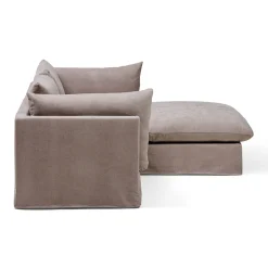 Online Horgans Mia Modular Sofa 2 Seat with Ottoman Oatmeal